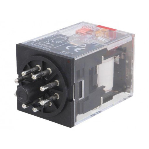 MKS2PIN AC230; Relay: electromagnetic; DPDT; Ucoil: 230VAC; 10A/250VAC; 10A/30VDC; OMRON