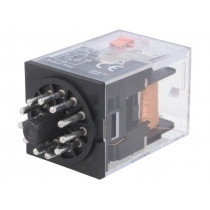 MKS3P-5 DC24; Relay: electromagnetic; 3PDT; Ucoil: 24VDC; 10A/250VAC; 10A/30VDC; OMRON