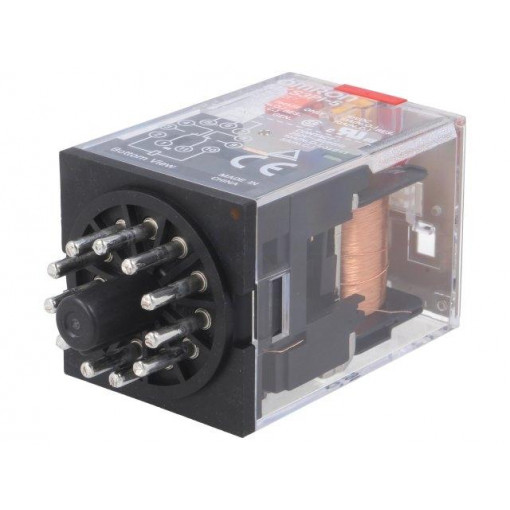 MKS3PI-5 AC230; Relay: electromagnetic; 3PDT; Ucoil: 230VAC; 10A/250VAC; 10A/30VDC; OMRON