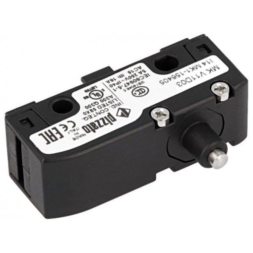 MK V11D03; Microswitch SNAP ACTION; with pin; SPDT; 6A/250VAC; 5A/24VDC; PIZZATO ELETTRICA