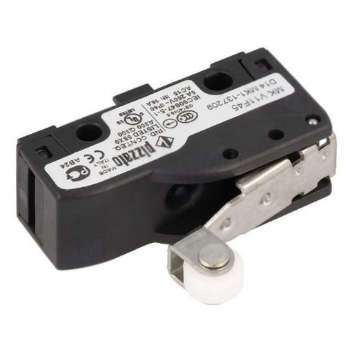 MK V11F45; Microswitch SNAP ACTION; with lever (with roller); SPDT; Pos: 2; PIZZATO ELETTRICA