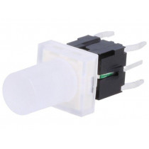 ML6-H2T2PGQA; Switch: keypad; Pos: 2; SPST-NO; 0.05A/12VDC; LED; yellow-green; THT; DIPTRONICS