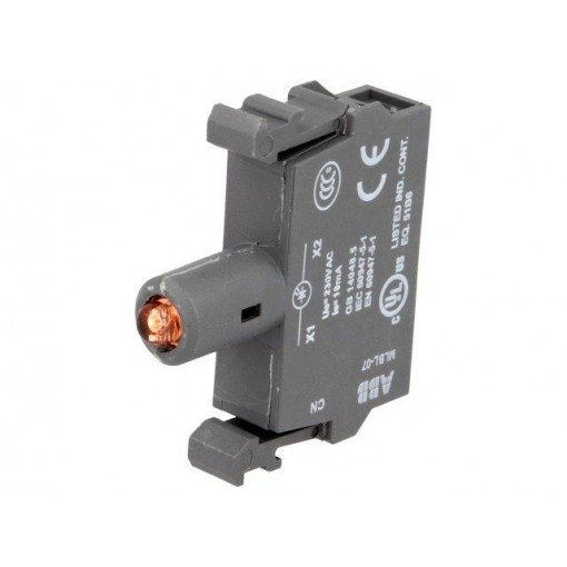 1SFA611621R1071; Illuminating unit; 22mm; M2S,MPD,MPEK,MPET,MPI,MPM,MTS; front; ABB