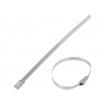 MLT1S-CP; Cable tie; L: 127mm; W: 4.6mm; stainless steel AISI 304; 890N; PANDUIT