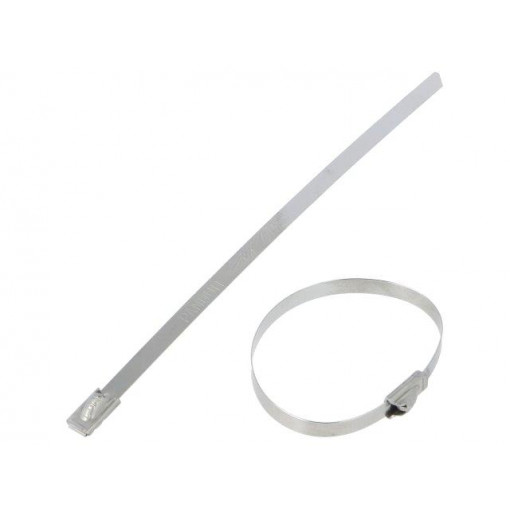 MLT1S-CP; Cable tie; L: 127mm; W: 4.6mm; stainless steel AISI 304; 890N; PANDUIT