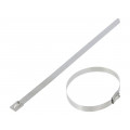 MLT2H-LP; Cable tie; L: 201mm; W: 7.9mm; stainless steel AISI 304; 2kN; PANDUIT