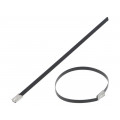 MLTFC1.5S-CP316; Cable tie; L: 157mm; W: 4.6mm; acid resistant steel AISI 316; 445N; PANDUIT