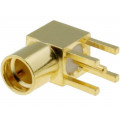 MMCX-11; Socket; MMCX; female; angled 90°; THT; gold-plated; NINIGI MMCX-11; Socket; MMCX; female; angled 90°; THT; gold-plated; NINIGI