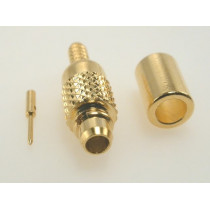 MMCX1121A1-3GT30G-14-50; Plug; MMCX; male; straight; 50Ω; RG178(A,B),RG196(A); crimped; AMPHENOL