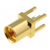 MMCX6251N1-3GT30G-50; Socket; MMCX; female; straight; THT; gold-plated; 50Ω; 0÷6E-09GHz; AMPHENOL