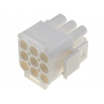 350720-4; Plug; wire-wire; male/female; Universal MATE-N-LOK; 6.35mm; PIN: 9; TE Connectivity