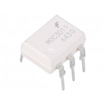 MOC3011M; Optotriac; 4.17kV; Uout: 400V; triac; DIP6; Channels: 1; ON SEMICONDUCTOR (FAIRCHILD) MOC3011M; Optotriac; 4.17kV; Uout: 400V; triac; DIP6; Channels: 1; ON SEMICONDUCTOR (FAIRCHILD)