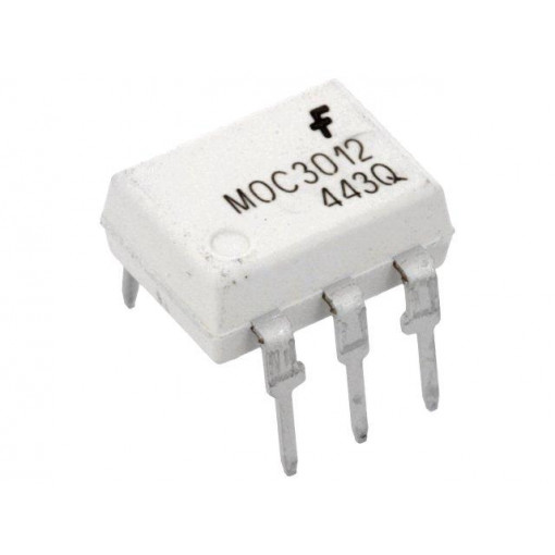 MOC3012M; Optotriac; 5.3kV; triac; DIP6; Channels: 1; ON SEMICONDUCTOR (FAIRCHILD)