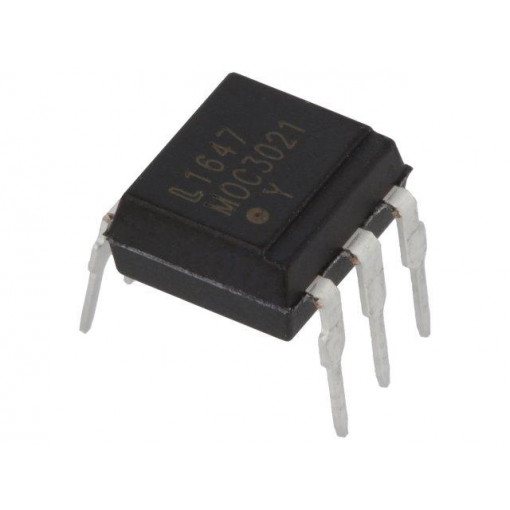 MOC3021; Optotriac; 5kV; Uout: 400V; without zero voltage crossing driver; LITEON MOC3021; Optotriac; 5kV; Uout: 400V; without zero voltage crossing driver; LITEON