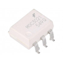 MOC3021SM; Optotriac; 5.3kV; Uout: 400V; Gull wing 6; Channels: 1; ON SEMICONDUCTOR (FAIRCHILD)
