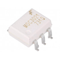 MOC3021SR2M; Optotriac; 5.3kV; triac; DIP6; Channels: 1; ON SEMICONDUCTOR (FAIRCHILD)