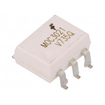 MOC3021SR2VM; Optotriac; 5.3kV; triac; DIP6; Channels: 1; ON SEMICONDUCTOR (FAIRCHILD)