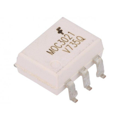 MOC3021SR2VM; Optotriac; 5.3kV; triac; DIP6; Channels: 1; ON SEMICONDUCTOR (FAIRCHILD)