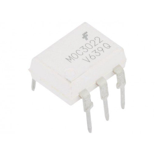 MOC3022VM; Optotriac; 4.17kV; triac; DIP6; Channels: 1; ON SEMICONDUCTOR (FAIRCHILD)