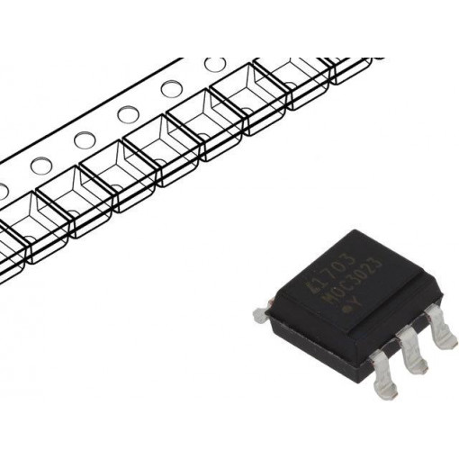 MOC3023S-TA1; Optotriac; 5kV; Uout: 400V; without zero voltage crossing driver; LITEON
