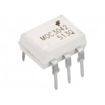 MOC3042M; Optotriac; 4.17kV; triac; DIP6; Channels: 1; 1kV/μs; ON SEMICONDUCTOR (FAIRCHILD) MOC3042M; Optotriac; 4.17kV; triac; DIP6; Channels: 1; 1kV/μs; ON SEMICONDUCTOR (FAIRCHILD)