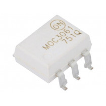MOC3061SM; Optotriac; 4.17kV; zero voltage crossing driver; Gull wing 6; ON SEMICONDUCTOR (FAIRCHILD)