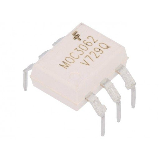 MOC3062TVM; Optotriac; 4.17kV; triac; DIP6; Channels: 1; 0.6kV/μs; ON SEMICONDUCTOR (FAIRCHILD)