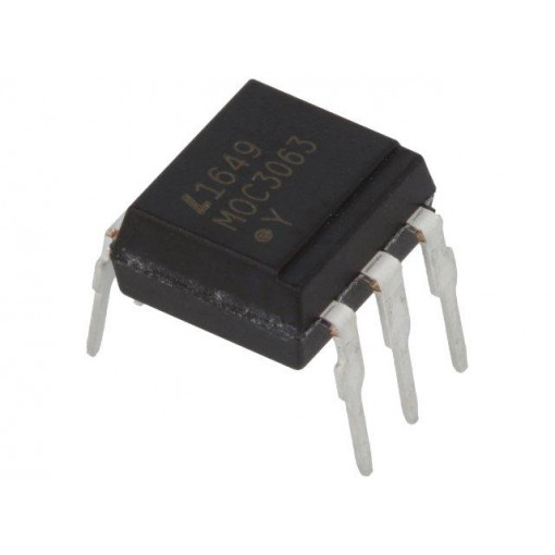 MOC3063; Optotriac; 5kV; Uout: 600V; zero voltage crossing driver; DIP6; LITEON