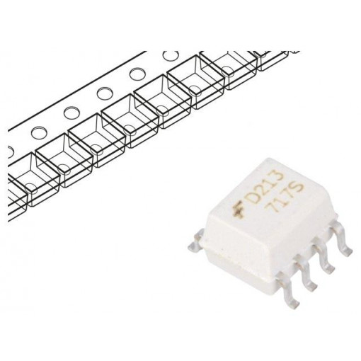 MOCD213M; Optocoupler; SMD; Channels: 2; Out: transistor; 2.5kV; SO8; ON SEMICONDUCTOR (FAIRCHILD)
