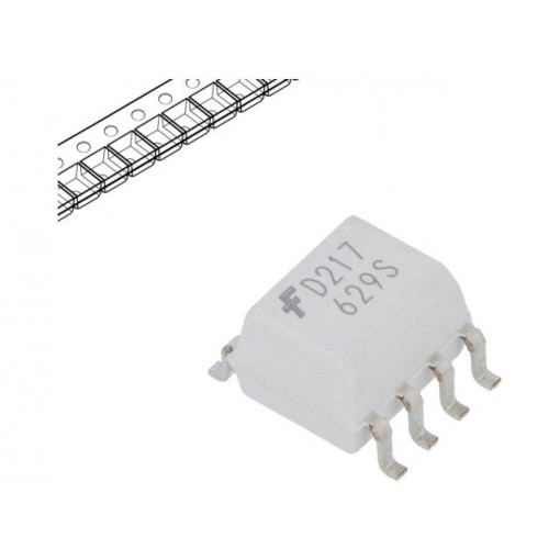 MOCD217M; Optocoupler; SMD; Channels: 2; Out: transistor; 2.5kV; SO8; ON SEMICONDUCTOR (FAIRCHILD)