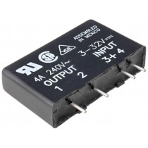 MP240D4; Relay: solid state; SPST-NO; Ucntrl: 3÷32VDC; 4A; 24÷280VAC; THT; CRYDOM