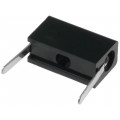 PJMPB1-B; Socket; 2mm banana; 6A; 10.25mm; black; Mounting: PCB; insulated; HIRSCHMANN T&M