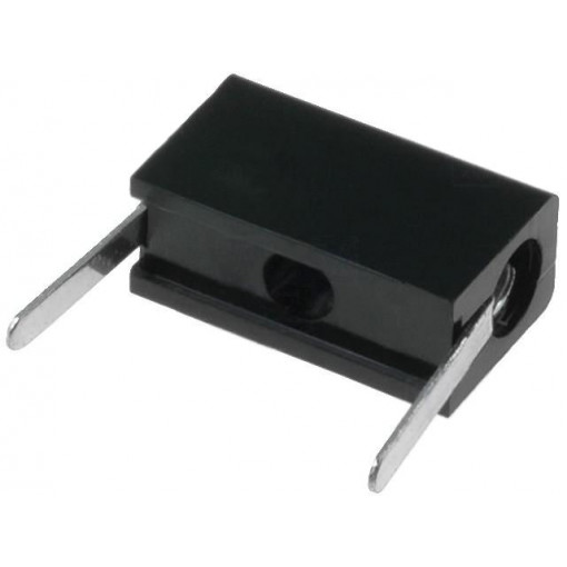 PJMPB1-B; Socket; 2mm banana; 6A; 10.25mm; black; Mounting: PCB; insulated; HIRSCHMANN T&M