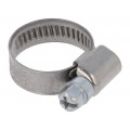 D2012022; Worm gear clamp; W: 9mm; Clamping: 12÷22mm; chrome steel AISI 430; MPC INDUSTRIES
