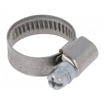 D2012022; Worm gear clamp; W: 9mm; Clamping: 12÷22mm; chrome steel AISI 430; MPC INDUSTRIES