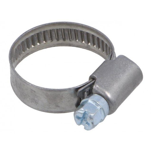 D2016027; Worm gear clamp; W: 9mm; Clamping: 16÷27mm; chrome steel AISI 430; MPC INDUSTRIES