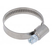 D2025; Worm gear clamp; W: 9mm; Clamping: 25÷40mm; chrome steel AISI 430; MPC INDUSTRIES