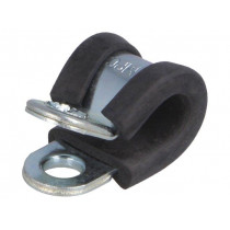 LKD10609; Fixing clamp; ØBundle : 6mm; W: 9mm; steel; Cover material: EPDM; MPC INDUSTRIES