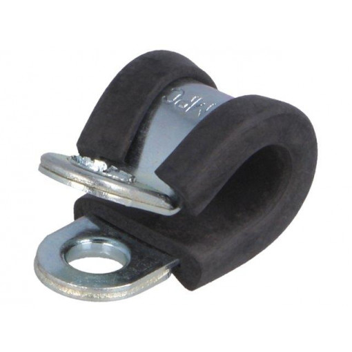LKD10609; Fixing clamp; ØBundle : 6mm; W: 9mm; steel; Cover material: EPDM; MPC INDUSTRIES