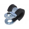 LKD10612; Fixing clamp; ØBundle : 6mm; W: 12mm; steel; Cover material: EPDM; MPC INDUSTRIES