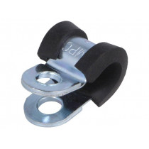 LKD10612; Fixing clamp; ØBundle : 6mm; W: 12mm; steel; Cover material: EPDM; MPC INDUSTRIES