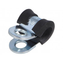 LKD10615; Fixing clamp; ØBundle : 6mm; W: 15mm; steel; Cover material: EPDM; MPC INDUSTRIES