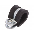 LKD10909; Fixing clamp; ØBundle : 9mm; W: 9mm; steel; Cover material: EPDM; MPC INDUSTRIES