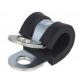 LKD10915; Fixing clamp; ØBundle : 9mm; W: 15mm; steel; Cover material: EPDM; MPC INDUSTRIES