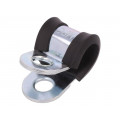 LKD11020; Fixing clamp; ØBundle : 10mm; W: 20mm; steel; Cover material: EPDM; MPC INDUSTRIES