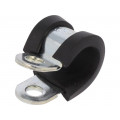 LKD11112; Fixing clamp; ØBundle : 11mm; W: 12mm; steel; Cover material: EPDM; MPC INDUSTRIES