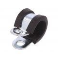 LKD11212; Fixing clamp; ØBundle : 12mm; W: 12mm; steel; Cover material: EPDM; MPC INDUSTRIES