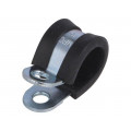 LKD11515; Fixing clamp; ØBundle : 15mm; W: 15mm; steel; Cover material: EPDM; MPC INDUSTRIES LKD11515; Fixing clamp; ØBundle : 15mm; W: 15mm; steel; Cover material: EPDM; MPC INDUSTRIES