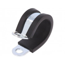 LKD11912; Fixing clamp; ØBundle : 19mm; W: 19mm; steel; Cover material: EPDM; MPC INDUSTRIES