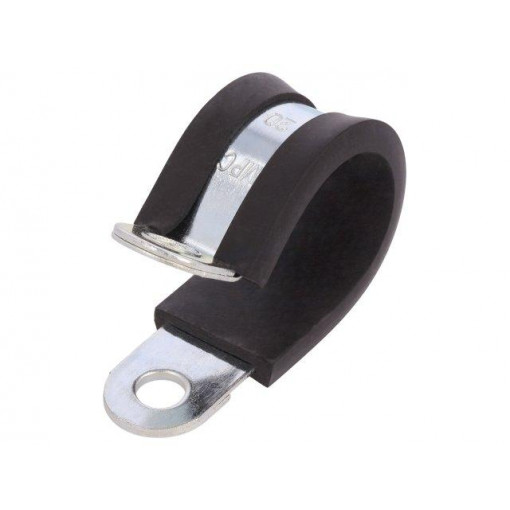 LKD12015; Fixing clamp; ØBundle : 20mm; W: 15mm; steel; Cover material: EPDM; MPC INDUSTRIES